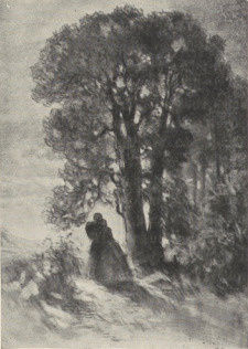 290. NOC KOCHANKÓW. ŚNIATYNKA, 1866. RYSUNEK KREDKĄ