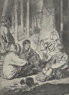 293. DRWALE. ŚNIATYNKA 1866. RYSUNEK KREDKĄ