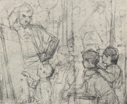 294. SZKIC I. DO “SZKÓŁKI” ŚNIATYNKA, 1866. OŁÓWKIEM