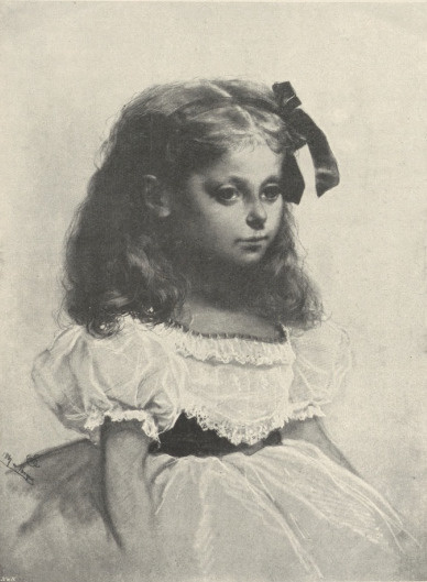 310. PORTRET WNUCZKI A. MICKIEWICZA. PARYŻ 1867. RYSUNEK KREDKĄ