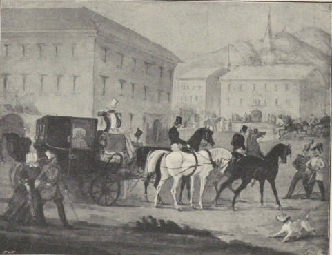29. EKWIPAŻ. LWÓW 1849. AKWARELA