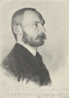 PORTRET WŁ. ŻELEŃSKIEGO, PARYŻ. 1867. RYSUNEK KREDKĄ