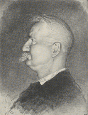 334. PORTRET W. POLA. LWÓW, 1866. RYSUNEK KREDKĄ