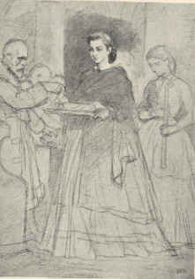 340. SKŁADKA, ŚNIATYNKA LWÓW, 1866. SZKIC KREDKĄ