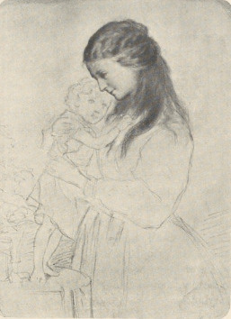354. PORTRET HR. GUROWSKIEJ. SZKIC DO WYKONANEGO KARTONU. PARYŻ 1867