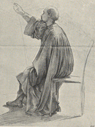 361. STUDYUM DRAPERYI DO “WOJNY”. PARYŻ, 1867. SZKIC OŁÓWKIEM