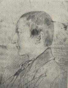 38. PORTRET WŁASNY, LWÓW 1852(?) RYSUNEK OŁÓWKIEM