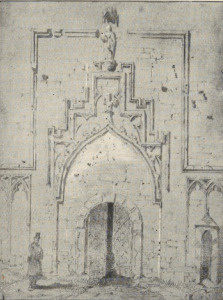 40. PORTAL KOŚCIOŁA BOŻEGO CIAŁA KRAKÓW, SIERPIEŃ 1855