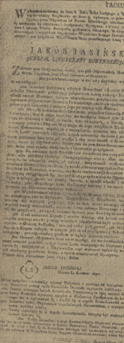 Ordynanse generał-komendant, generał-major