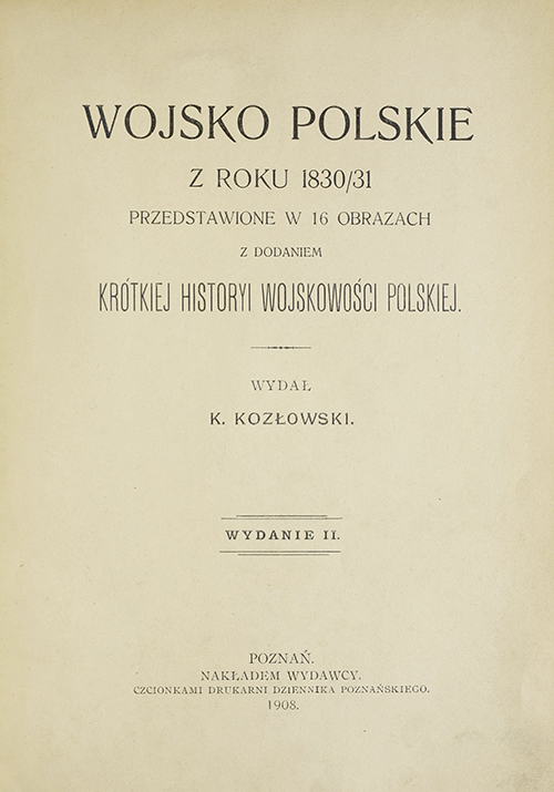 Karol Kozłowski, Wojsko polskie 1830-1831