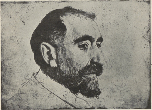 PORTRET T. AXENTOWICZA (Vernis mou, 1904)