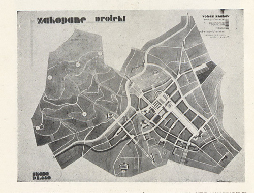 JAN CHMIELEWSKI, ZAKOPANE AL. STAWÓW - STUDJUM URBANISTYCZNE