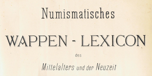 Rentzmann Wilhelm, Numismatisches Wappen-Lexicon